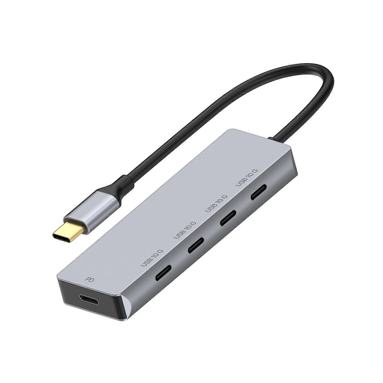 USB C Aluminum 10Gbps Data Transfer PD100W Charging Multifunctional Adapter Expander Converter for PC Laptop Devices Multicolor