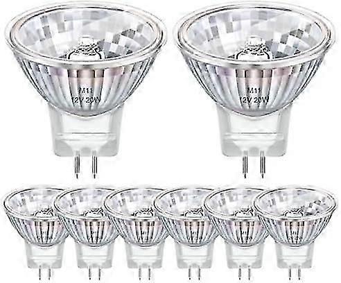 12V Dimmable Pack of 8 GU4 Halogen Spotlight Bulbs