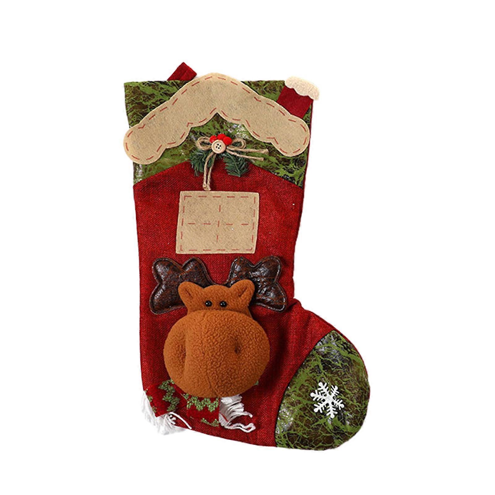 User Friendly Festival Sock For Christmas Gifts Feature Large Storage Space And Reinforced Stitching Multicolor
