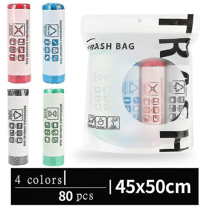 Garbage Bags Kitchen Biodegradable Drawstring Trash Garbage Bags 80 Count