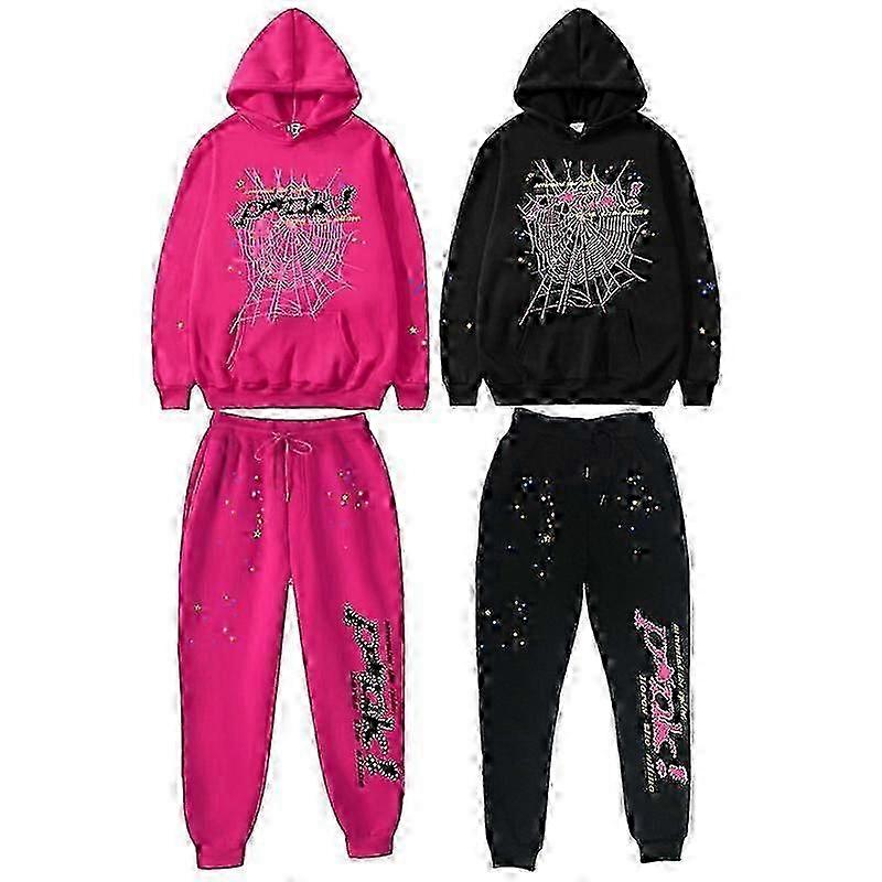 هاي ستريت سبايدر هوديي العنكبوت طباعة هالوين Y2K الشتاء هوديي والسراويل للجنسين بلوفر جديد هالوين الترفيه هوديي