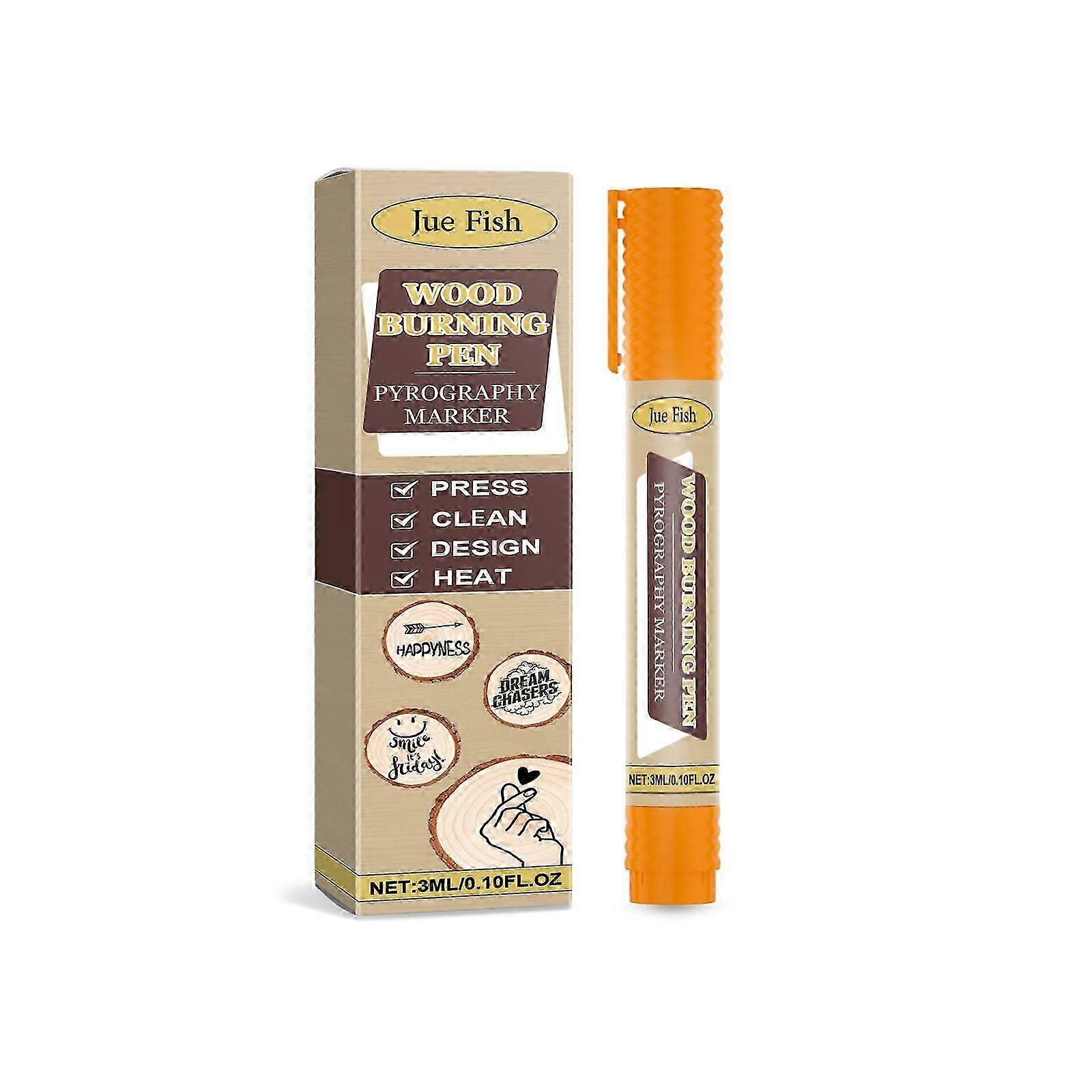 Wood Pyrography Marker - Easy, Reusable DIY Design Tool for Coasters  Cutting Boards