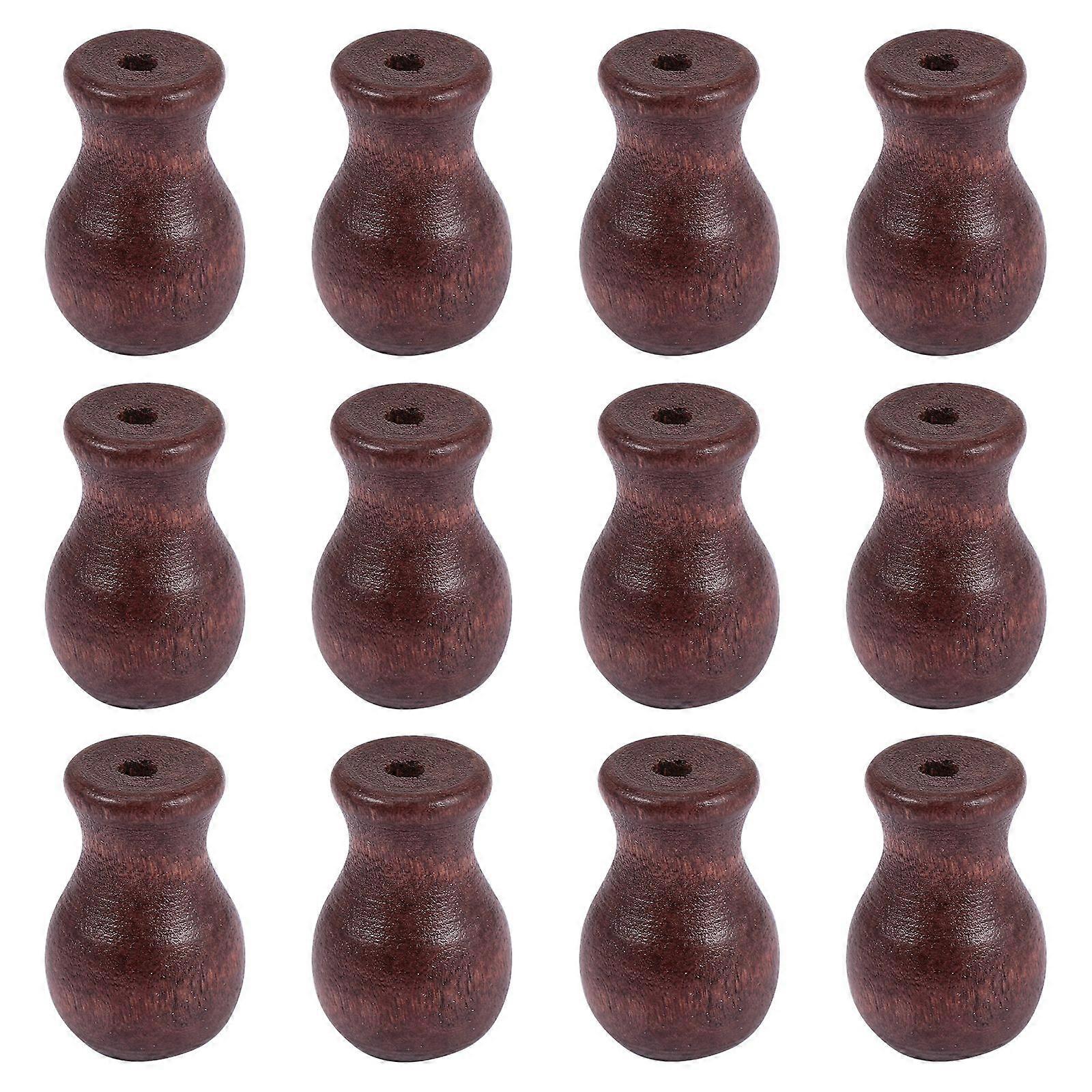 12pcs Wood Cord Tassels Window Blind Cord Tassels Knobs Cord Drops Pull Ends