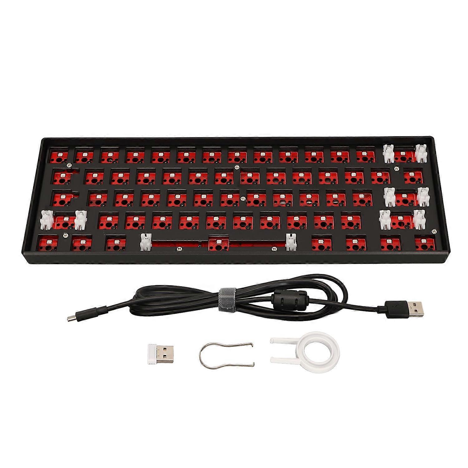 61 Keys Mechanical Keyboard DIY Kit Support Wireless 2.4G BT 3.0 5.0 Type C Wired Modular Mechanical