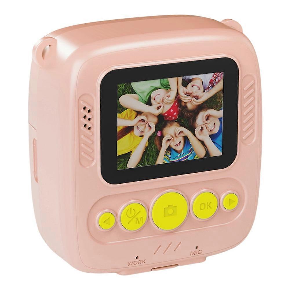 jixopn 1080P Thermal Print Camera with Print Photo Paper, USB Charging Instant Print Camera, Compatible with Christmas Birthday Gifts for 3-12 Years