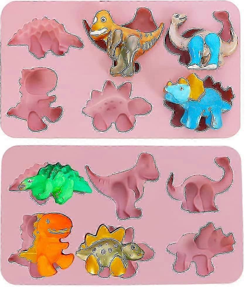 Silicone Baking Mold Dinosaur Baking Pan For Muffins Brownies Choco...