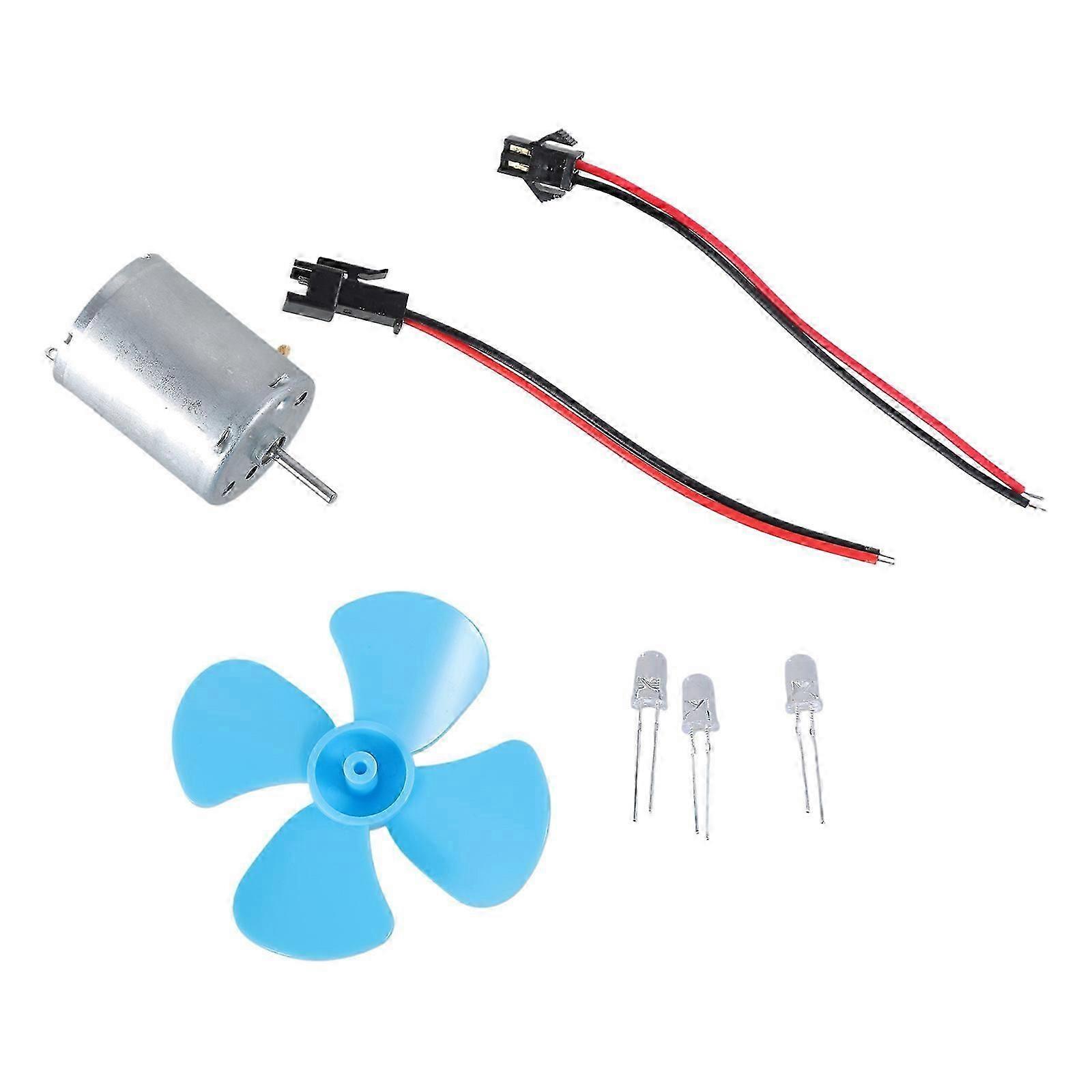 60mm/2.36inch DIY Micro Wind Generator Wind Turbines Motor Model Kits with Fan Blades Wind Power Teaching Tool Cs