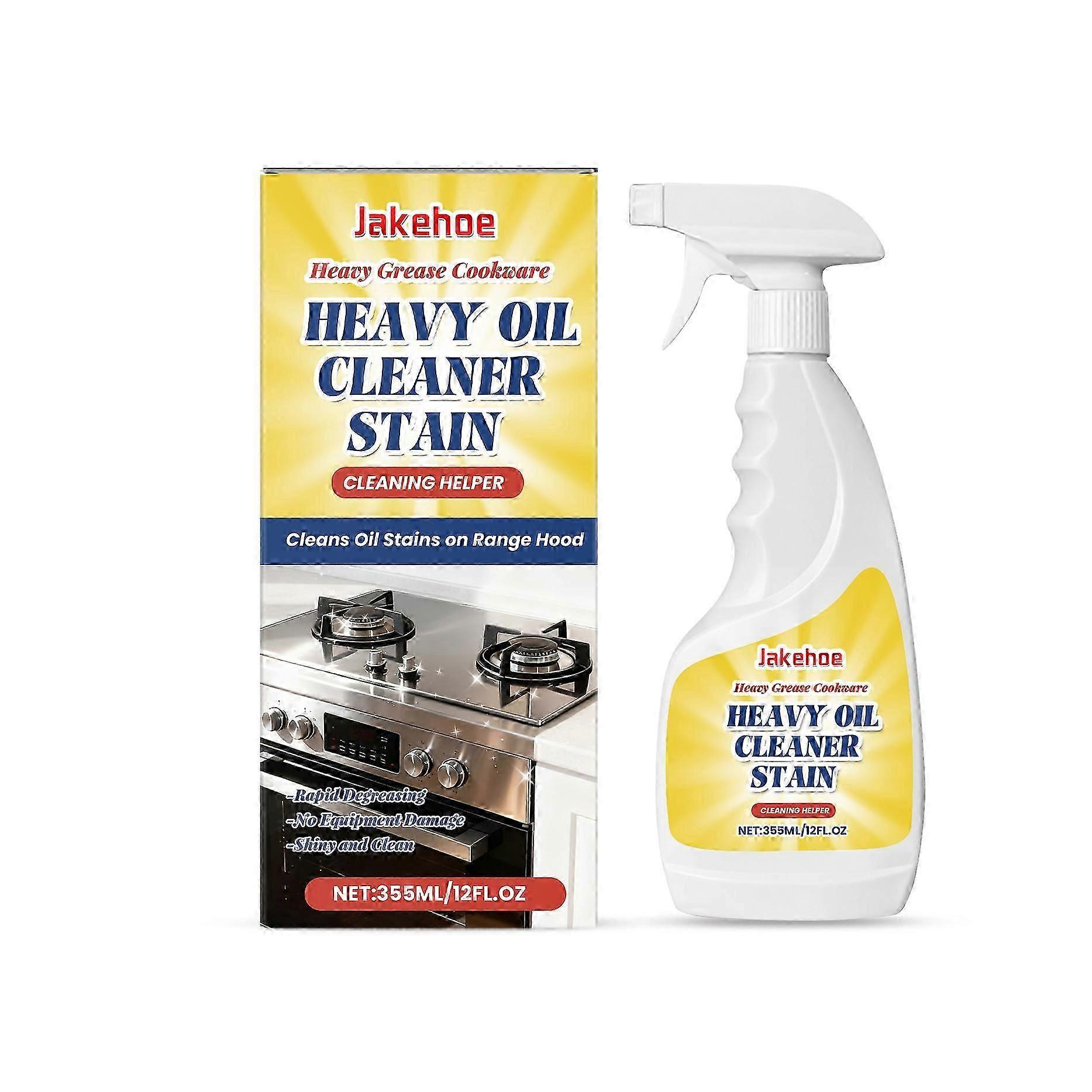 Jakehoe Heavy Grease Cleaner Is Portable And Easy To Clean. It Is Suitable For Removing Heavy Grease And Burnt Stains In The Kitchen, Ovens And Frying