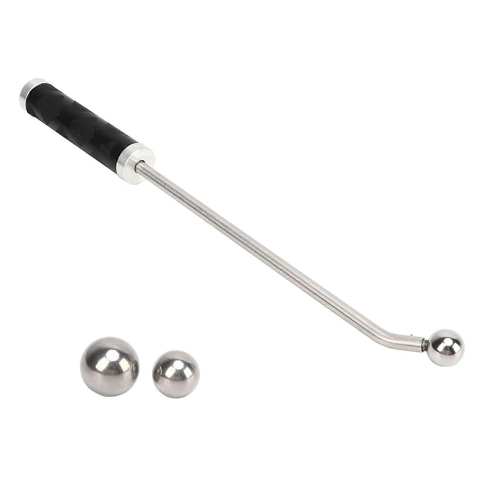 Professional Brass Instrument Dent Removal Tool with Long Handle and 3 Metal Spheres for Trumpet Trombone Saxophone Rest Multicolor