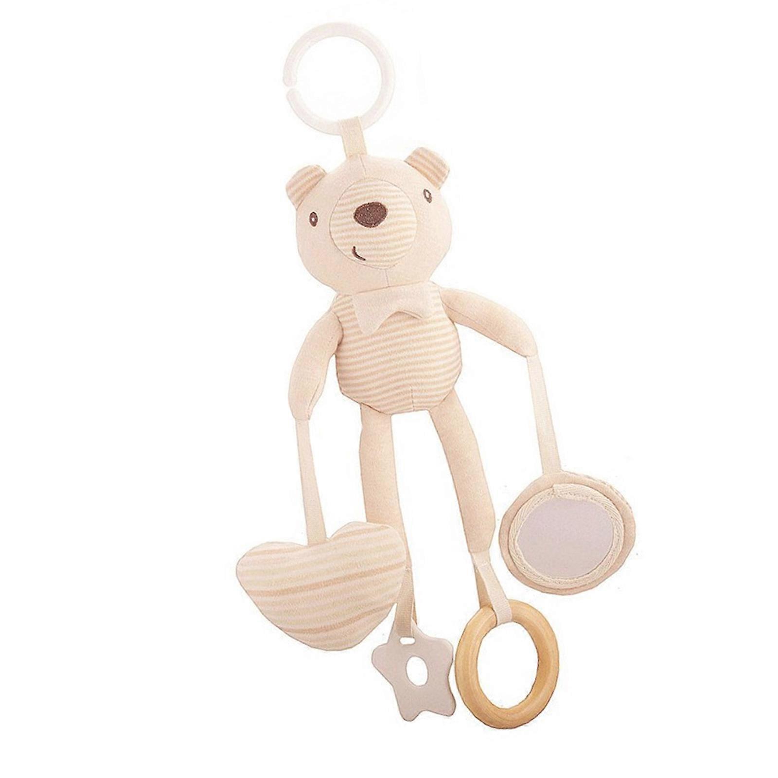 Animal Pattern Handbells Rattles Soft Plush Bells Rattles Crib Strollers Mounted Sensory Development Toys Gift For Newborn Multicolor