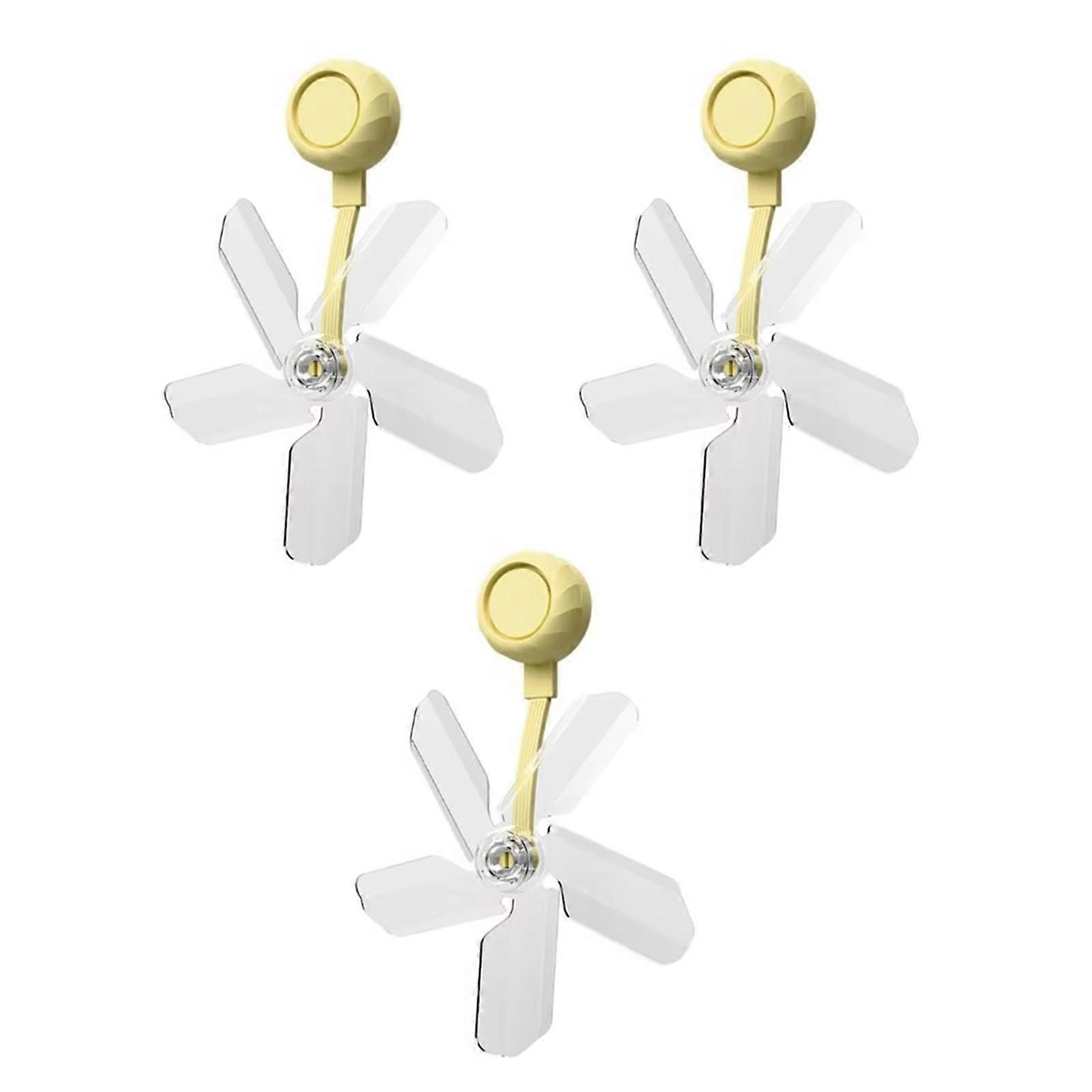 3PCS Plastic Adjustable Air Conditioning Windshield Baffle Wind Deflector Airflows Shield Plastic Texture for Daily Use  Yellow