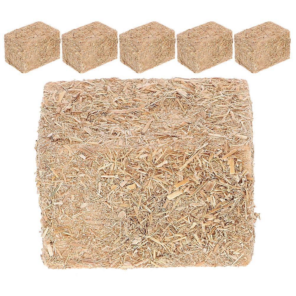 Miniature Haystack 6Pcs Ideal For Craft Enthusiasts Enhances Farm Themed Settings With Realistic Design
