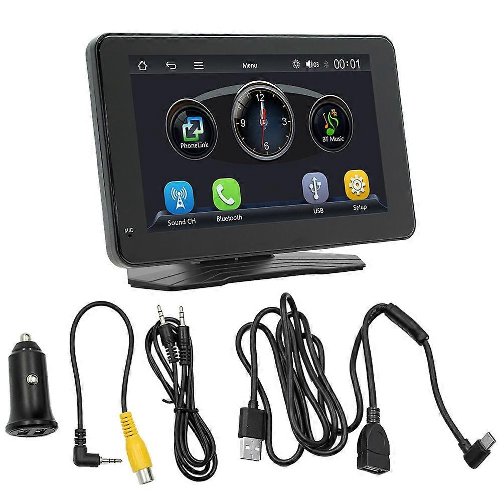 Portable CarPlay / Android Auto Display 7" Car MP5 Player Wireless Carplay Bluetooth Central Control Player