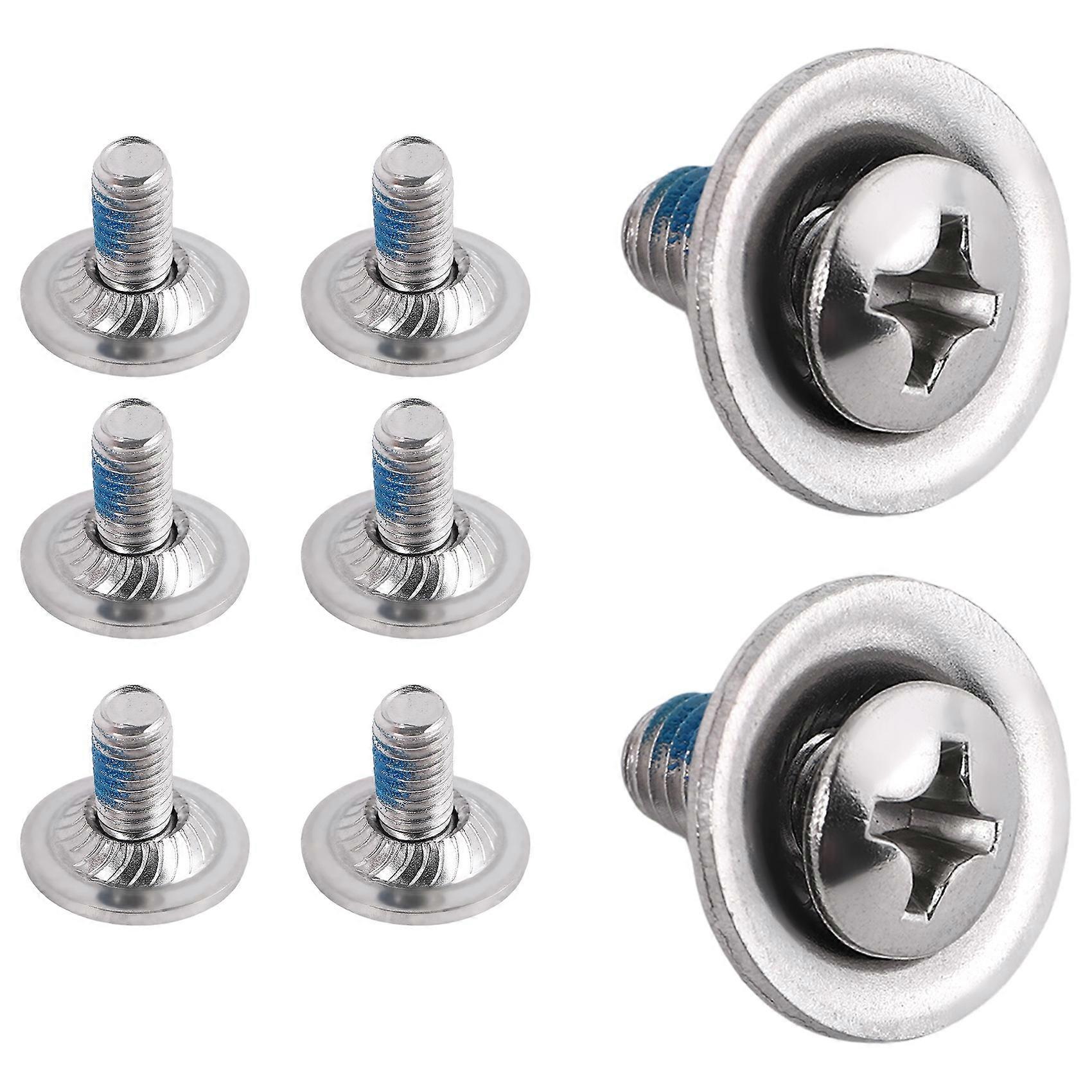 8Pcs/Set Snowboard Binding Screw Set, Snowboard Mounting Screws with Snowboarding Screw Washers Fixed Ski Accessories