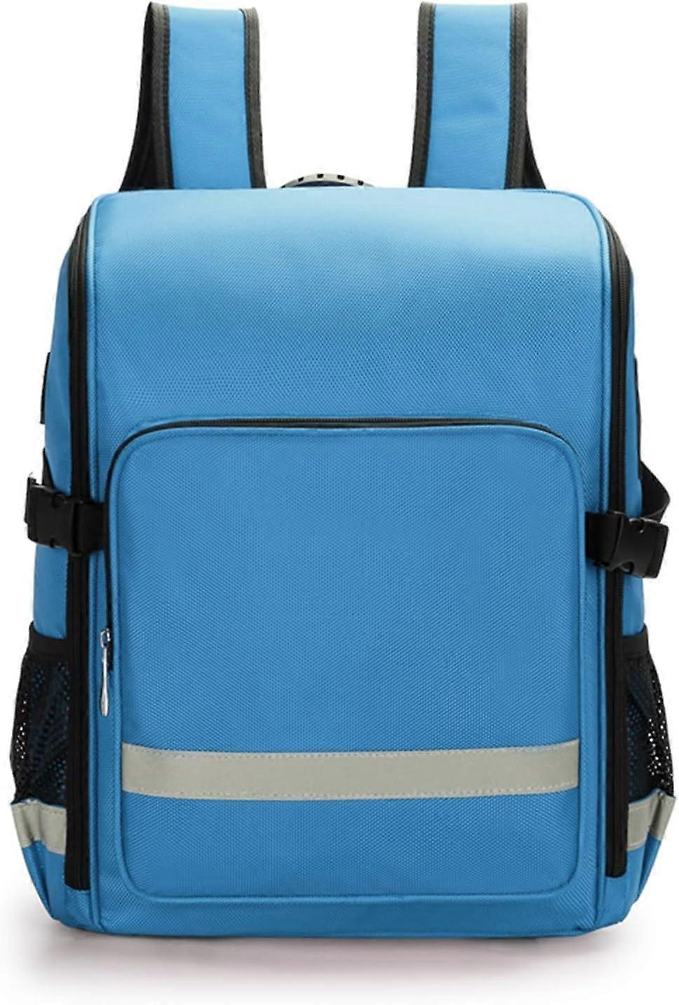 First Responder Emergency Trauma Bag with Detachable Dividers for EMT, Nurses, Tactical Medics, Blue