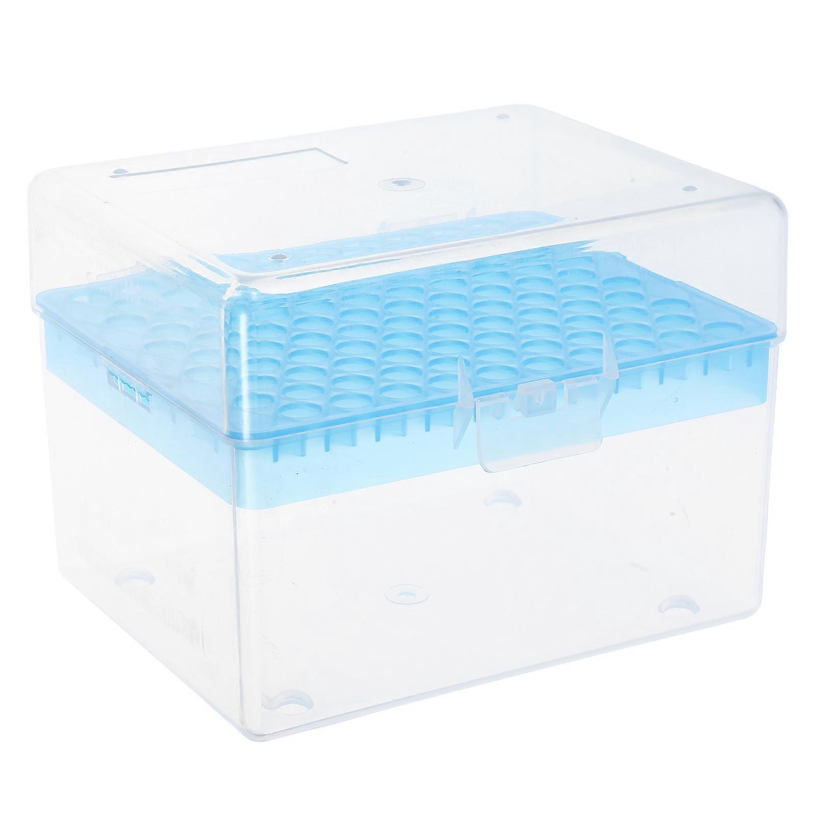 Universell rektangulär 100 positioner 1000ul / 1ml pipett pipettor spetslåda laboratoriematerial