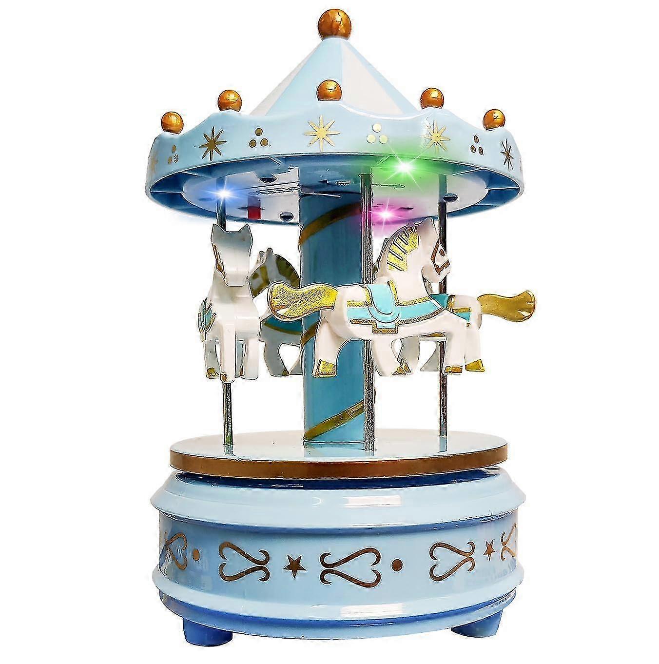 Blue Elegant Music Box for Decorative Keepsake