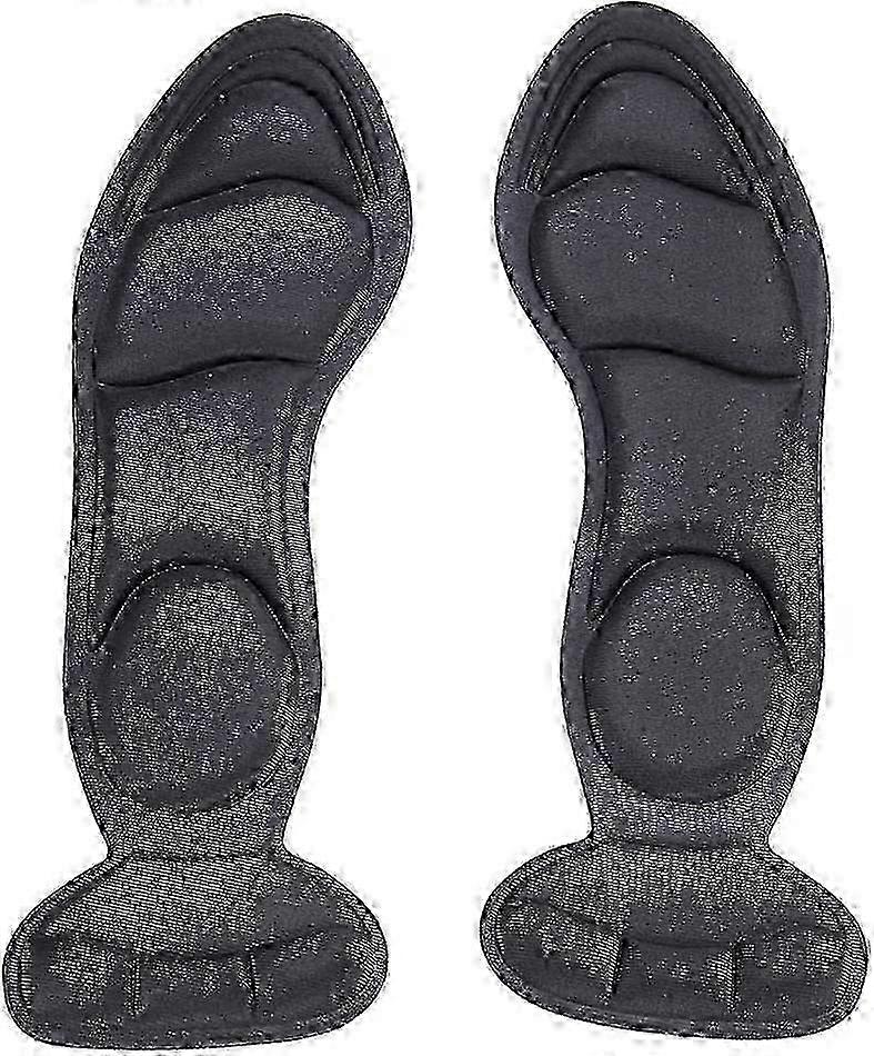 1 Pair High Heel Pads Heel Cushion Inserts 2 in 1 Non-Slip Sponge Insole Heel Grips Foot Protectorbeige