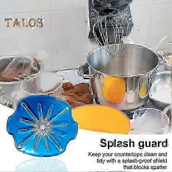 Anti-Splash Baffle for KitchenAid Mixers-Easy Clean Splash Guard Scraper Blade for Tilt-Head Stand Mixers Compatible with 6-Wire Whisk SHwy