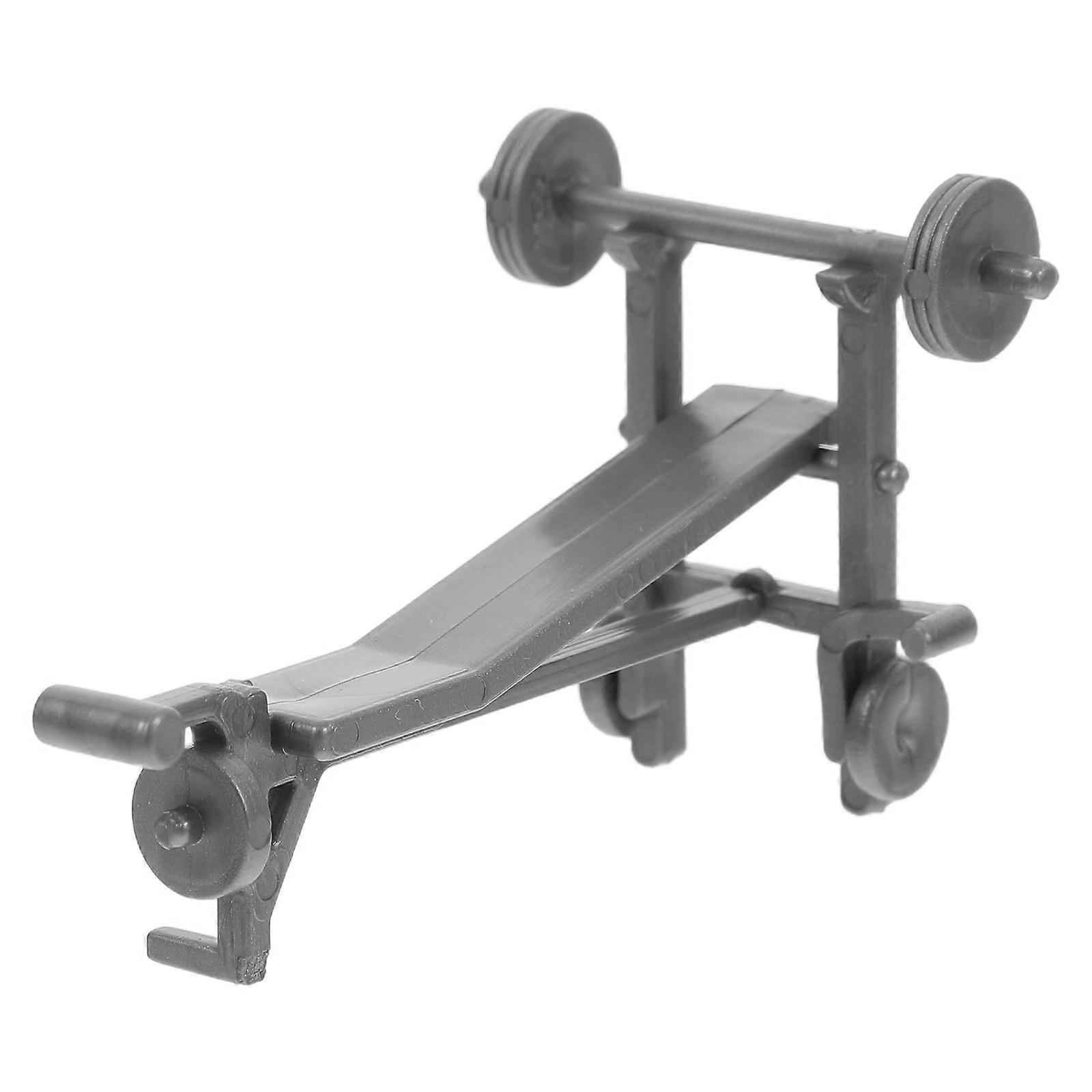 Equipment Miniature Gym Model for Decor Grey Plastic