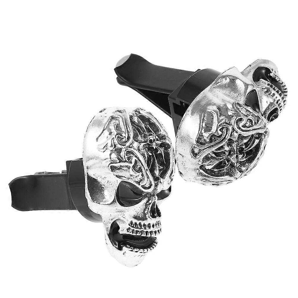 Skull Car Air Freshener Clips for Car with Retro Design 2Pcs Set