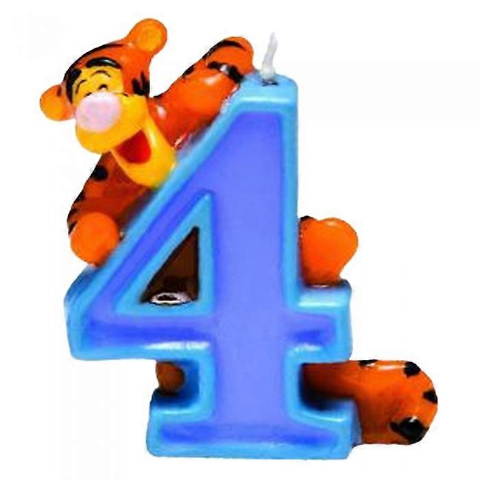 Winnie the Pooh Number 4 Pick Candle
