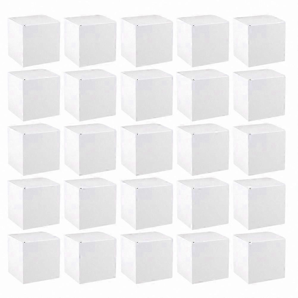 30-Pack Foldable White Square Paper Boxes for Crafts and Gifts 10x10x10 Storage Containers