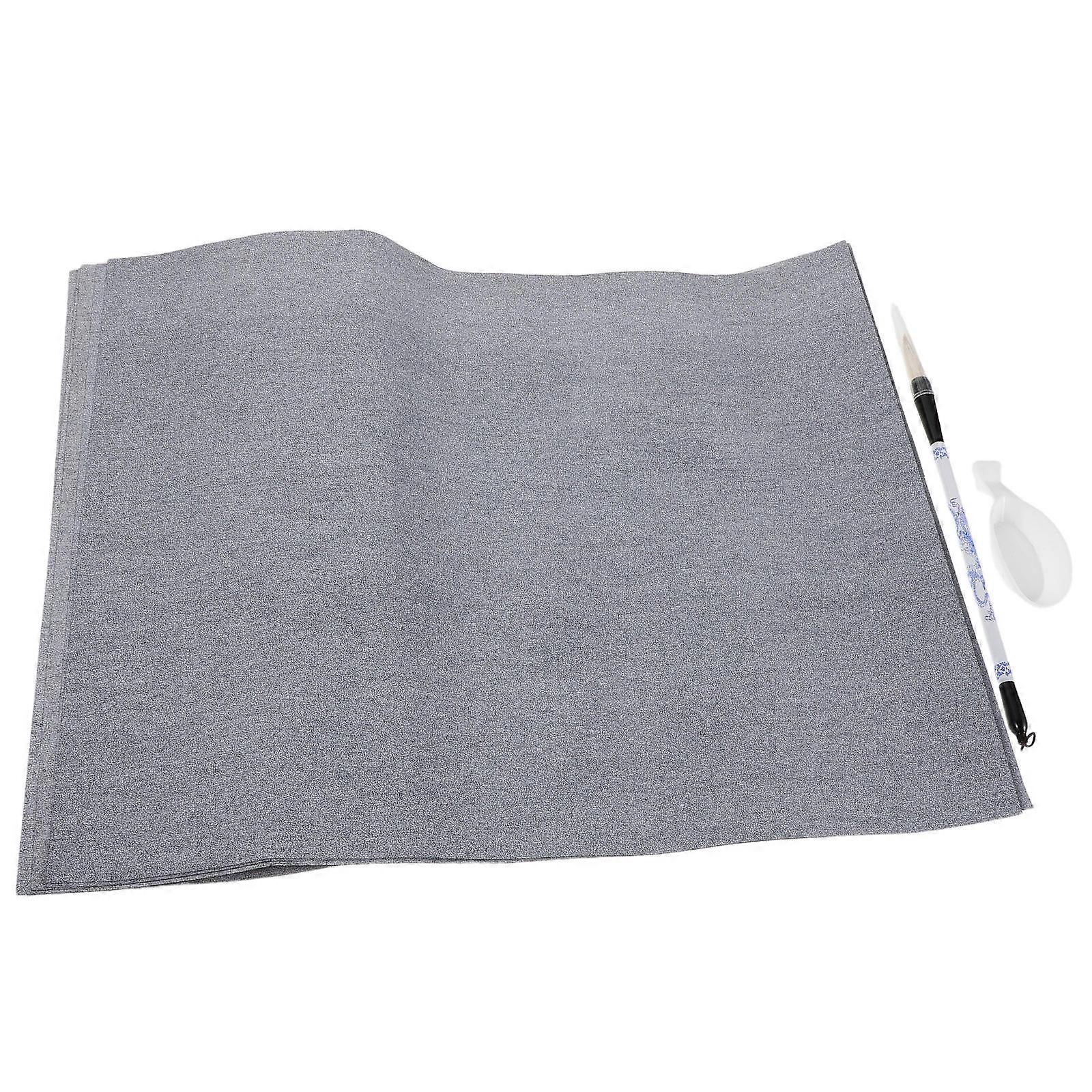 Brush and Water Dish Calligraphy Cloth for Beginners 1Set Kit