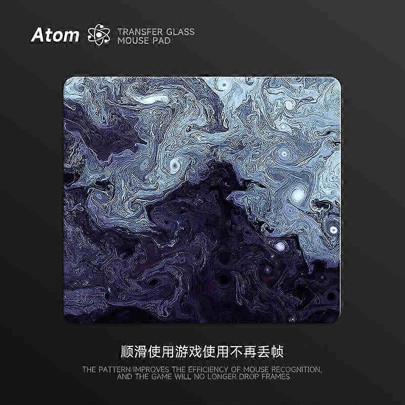 Glass Gaming Mouse Pad YUME Office Learning Smooth Frosted Surface Desk Mat Tempered Upgrade FPS Custom Gaming Accessories