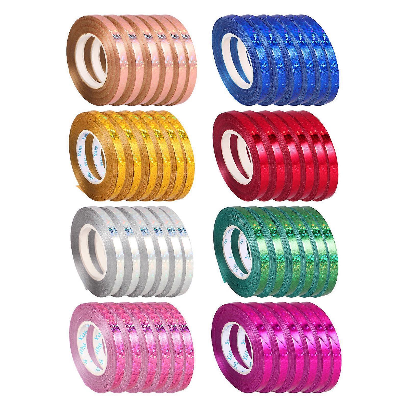 Balloon String Rolls Curling Ribbon Assorted Color Festive Design Party Decorations 48 Rolls