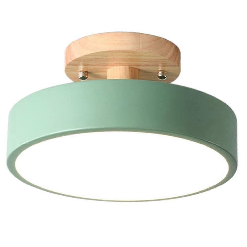 LED Ceiling Light Fixture 13W Green Flush Mount, Adjustable 3Color, Energy Saving, 6000K Ultra Bright