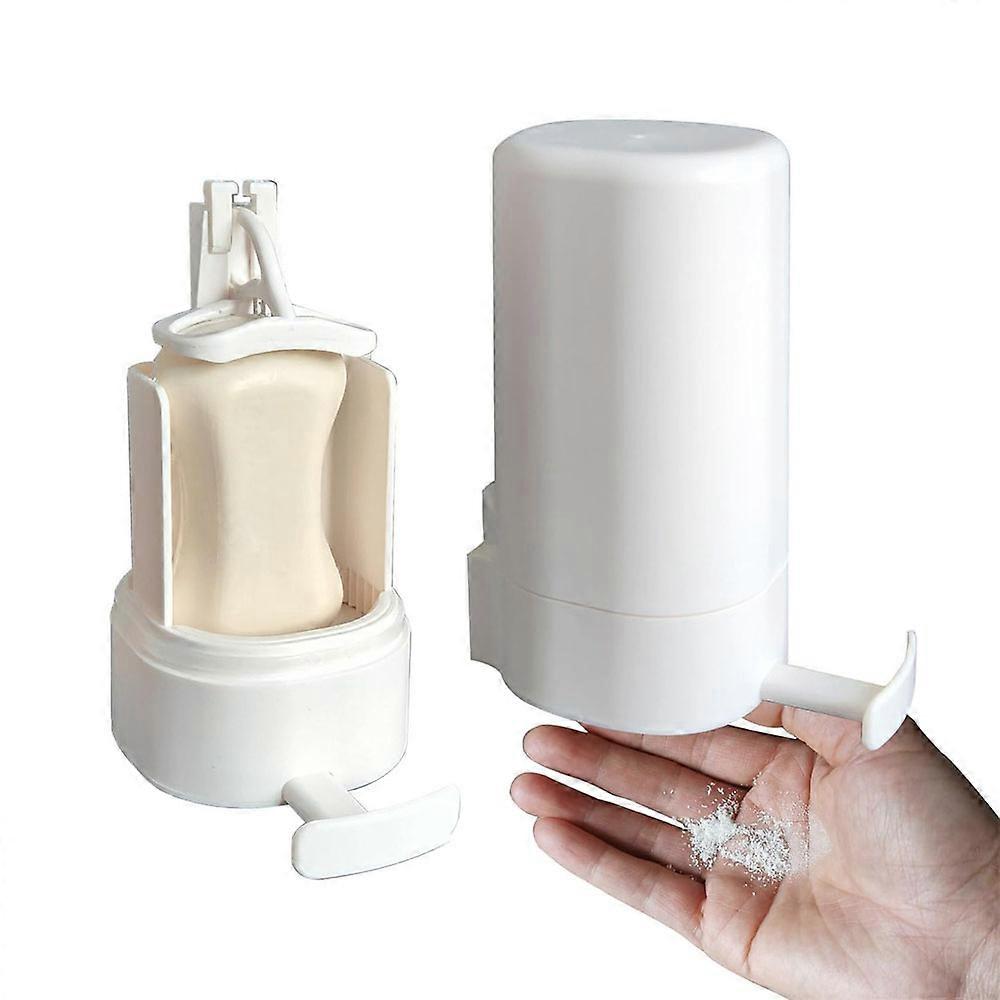 Grinding Soapy Box Bar Soap Grinder Solid Soapy Bar Dispenser Container Wall Mounted Crusher Solid Soapy Bar Grinding Box Holder