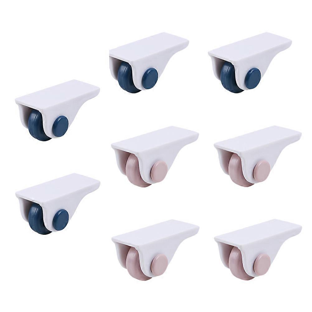 Sticky Storage Box Pulley Caster Accessories for Home Use 8Pcs