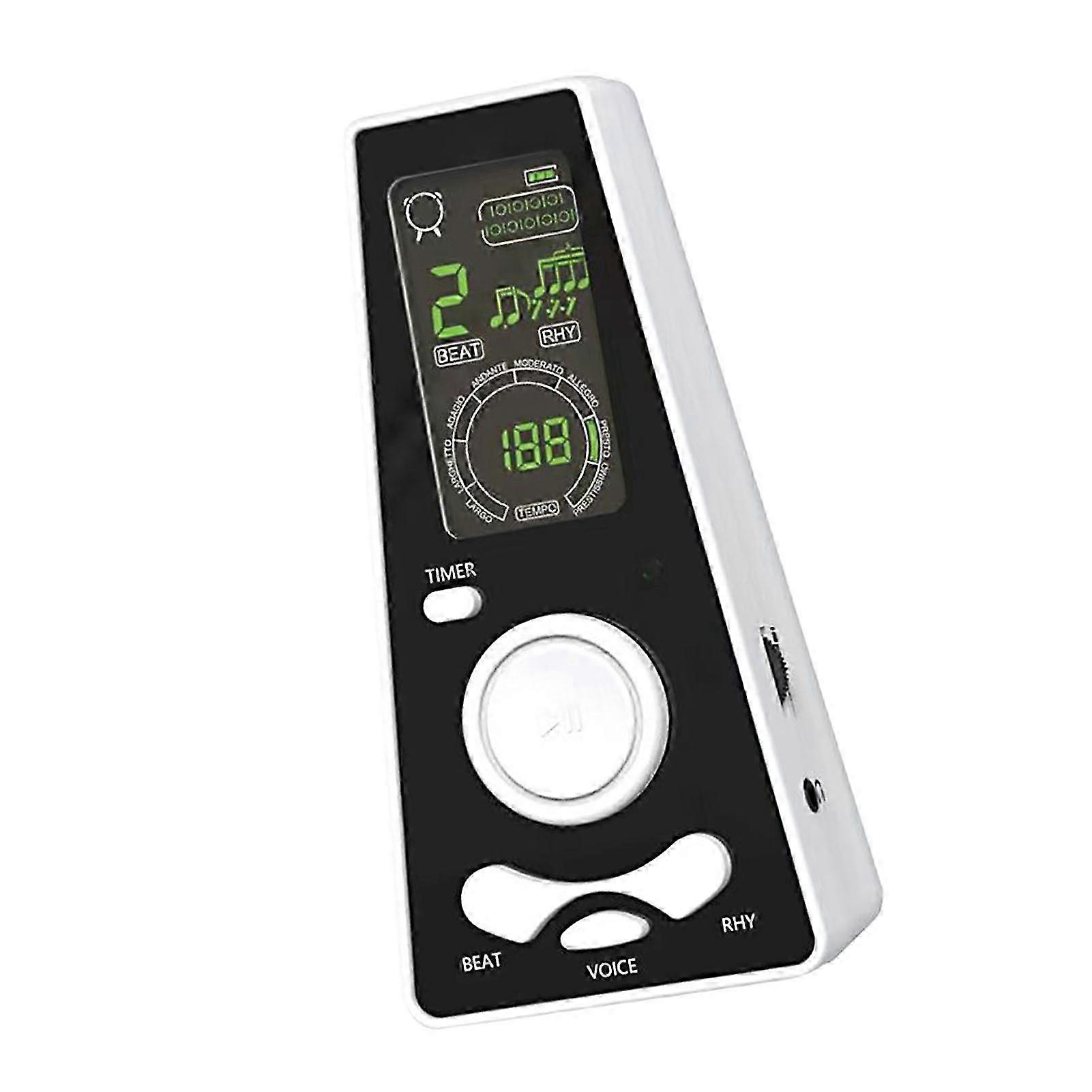 Electronic Digital Metronome with Timer Universal Electronic Metronome with Volume and Beat Speed Control, Battery or USB Cable Powered, for Guitar P