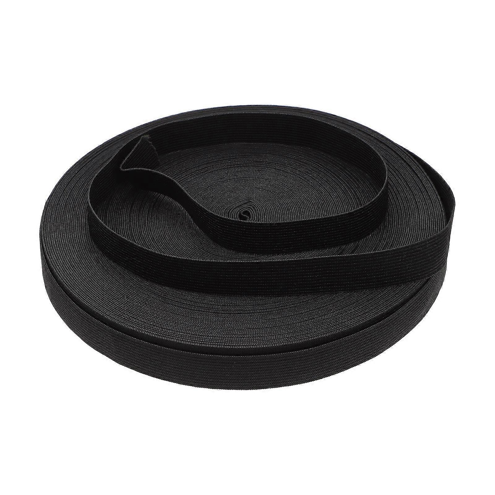 Flat Elastic Band Knitted Elastic Band for DIY Crafts Making 1 Roll