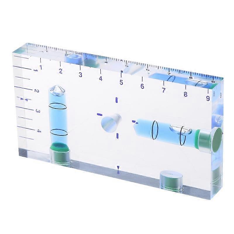 Magnetic Mini Bubble Level Two direction Clear Level Picture Hangings Level Mark Measuring Instrument Layouts Tool
