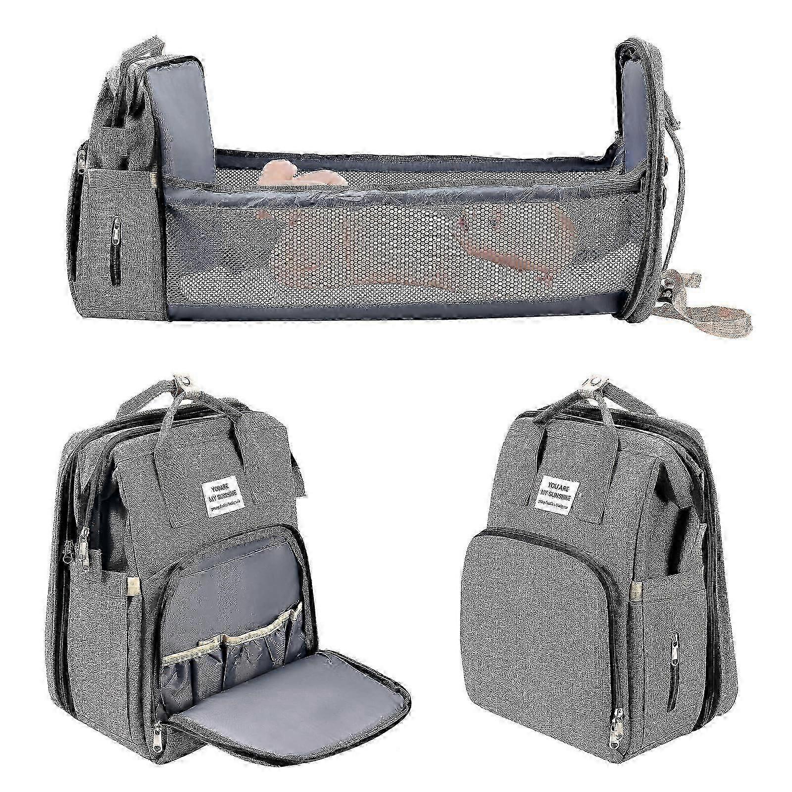 Baby Changing Diaper Backpack, Multifunctional Waterproof Large Capacity Bag