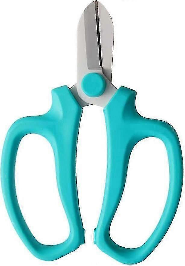Ergonomic Floral Shear Pruning Snips In Sky Blue