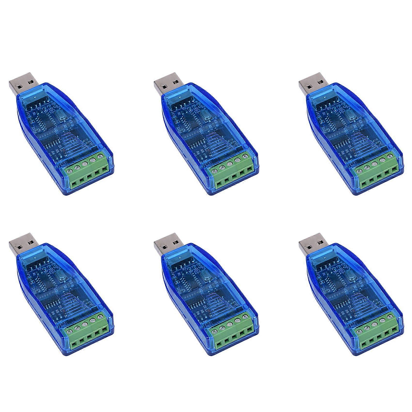 6X USB to RS485 Communication Module Bidirectional Half-Duplex Serial Line Converter