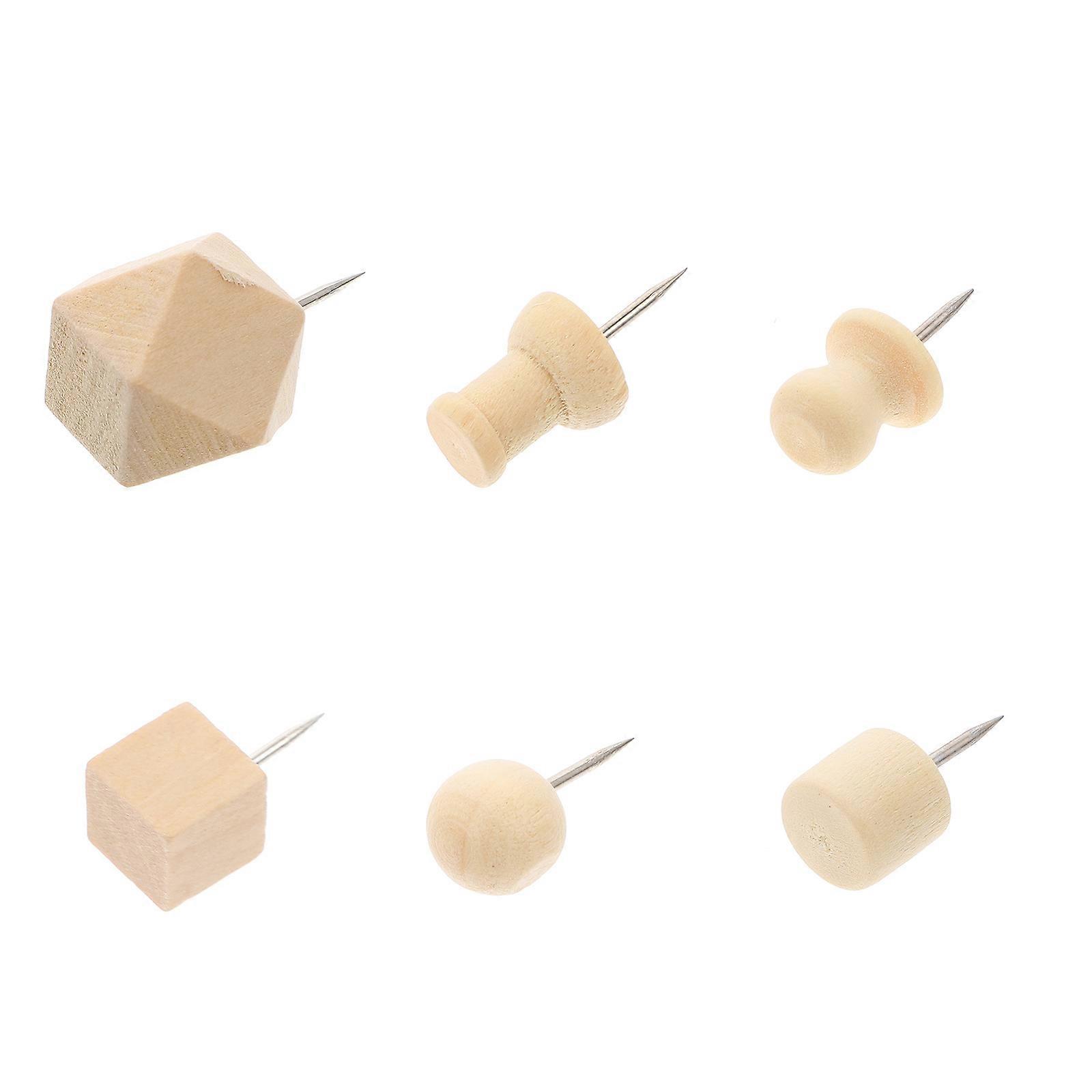 Push Tacks Map Marking Nails Photo Fixing Decor Assorted Use Office Use 60Pcs