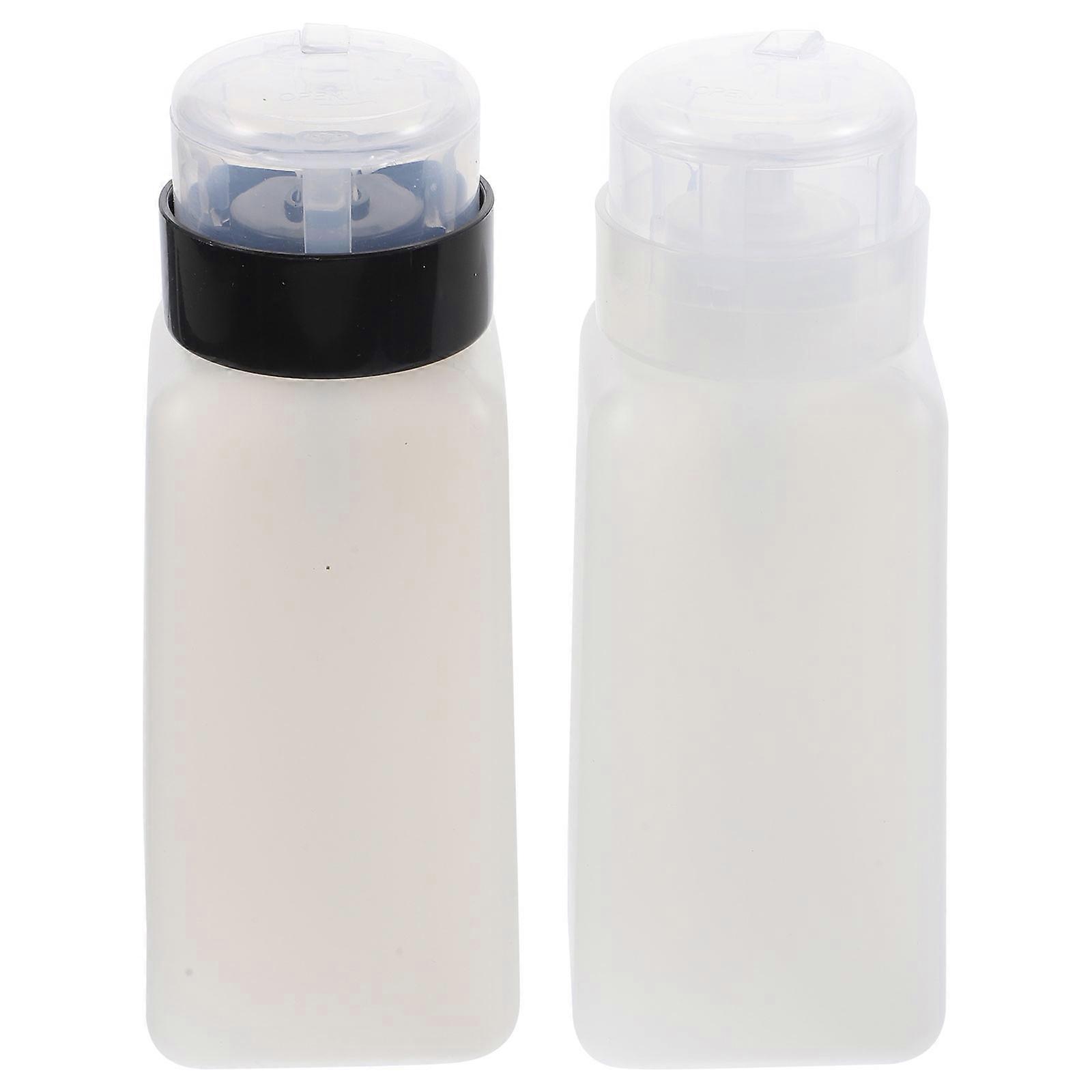 Nail Polish Remover Bottle Pump Dispenser for Makeup 2Pcs Set