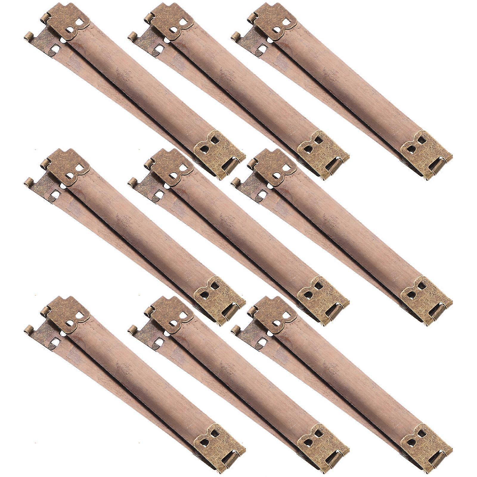 Purse Clasp Frame Handbag Hinges Replacement Part Rectangular 10x1.4x0.5cm Golden 10Pcs