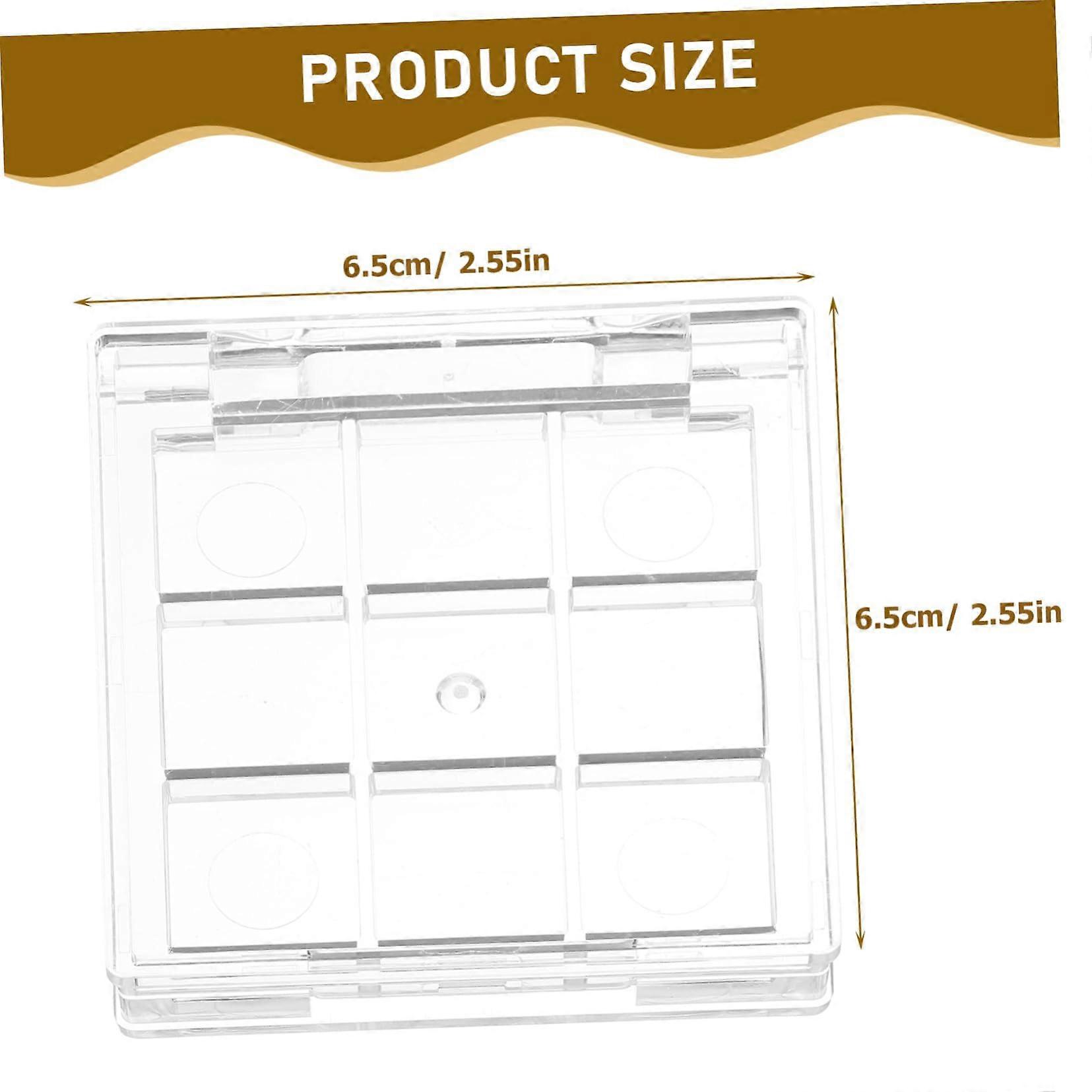 Empty Makeup Palette 2pcs Refillable Eyeshadow Case for Travel DIY Cosmetic Storage