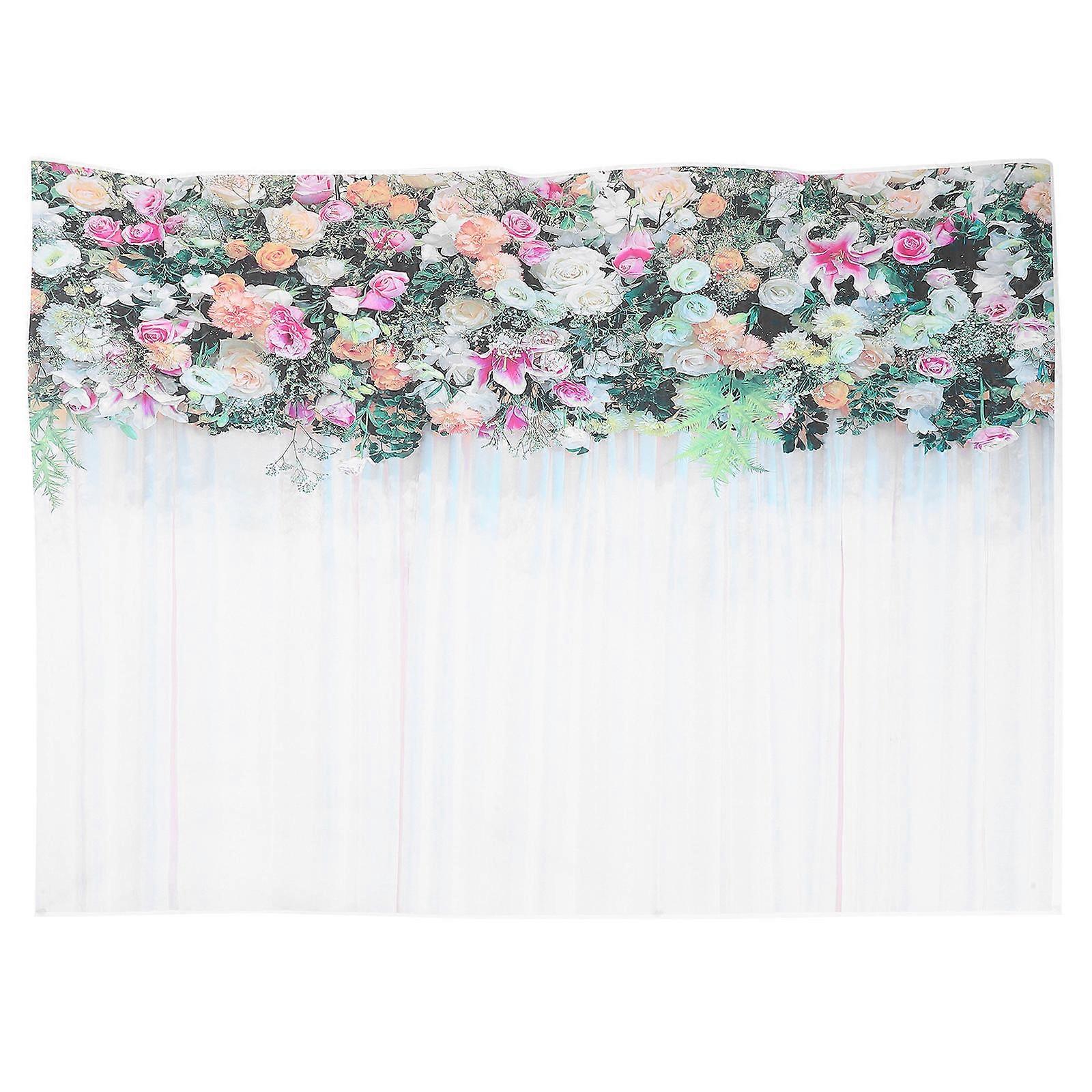 Wedding Flower Backdrop Romantic Wedding Flowers Background Cloth for Decor