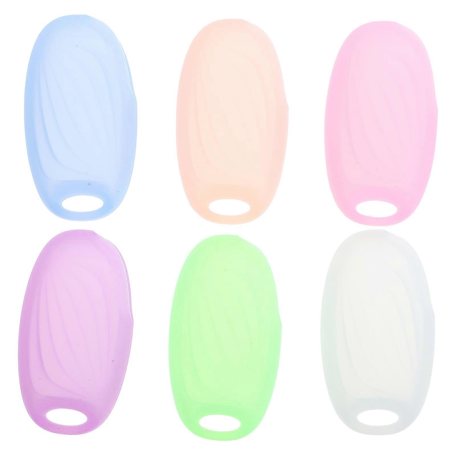 Travel Toothbrush Caps Silicone Head Covers 6Pcs Protective Set