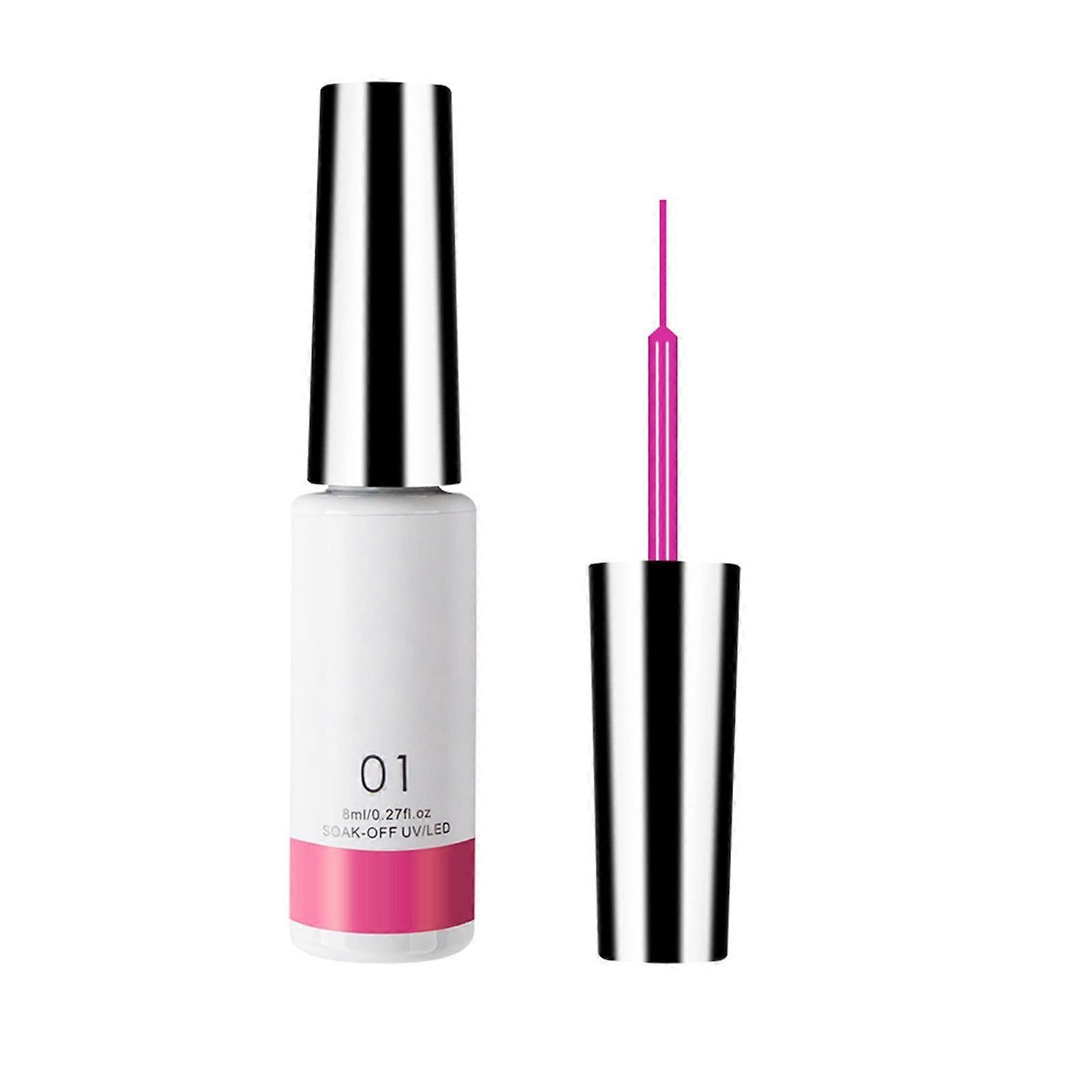 8ml Glitter Nail Art Gel Polish with Precise Application and LongLasting Durable Finish