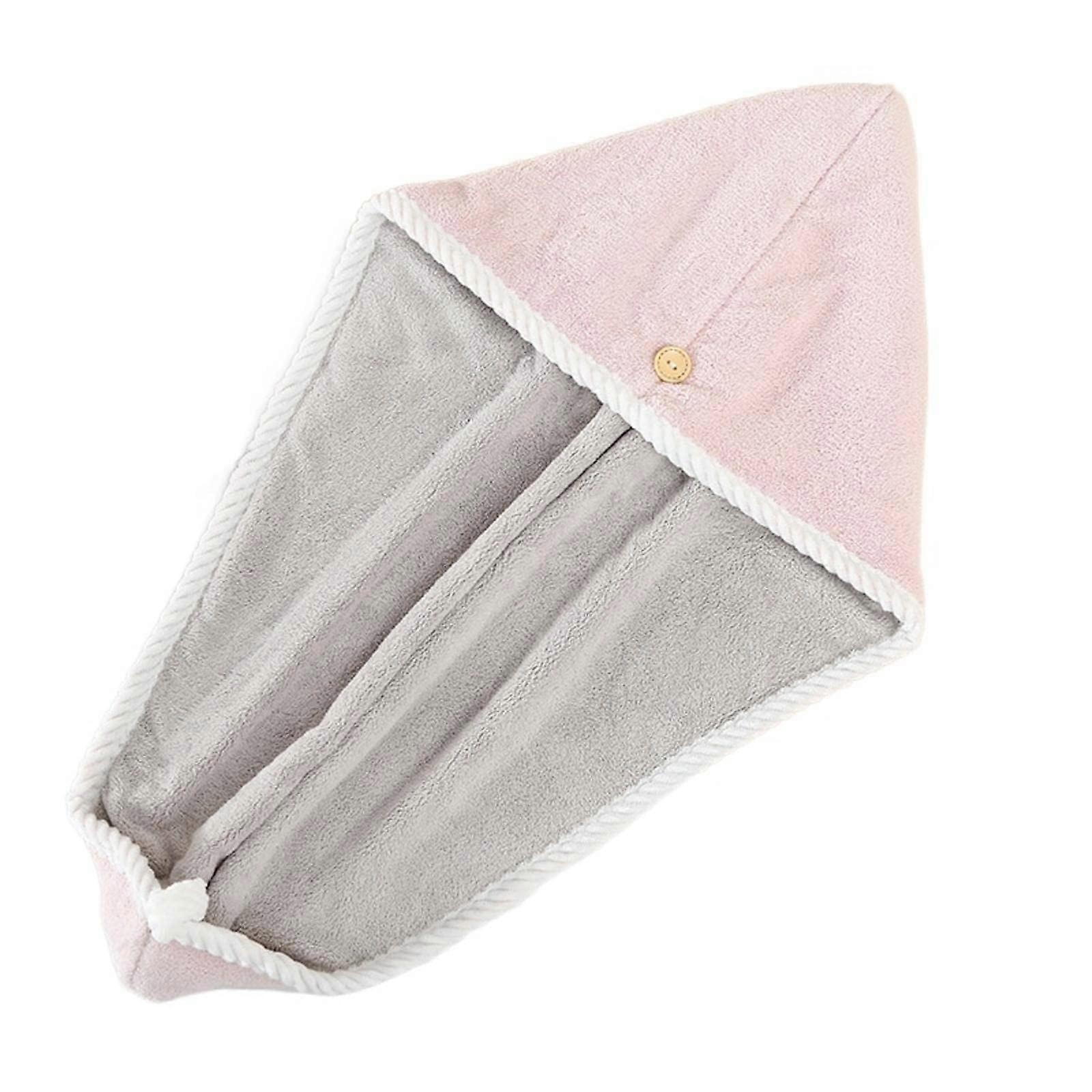 Microfiber Hair Drying Towel with QuickDrying Double Layer and Reversible TwoColor Design