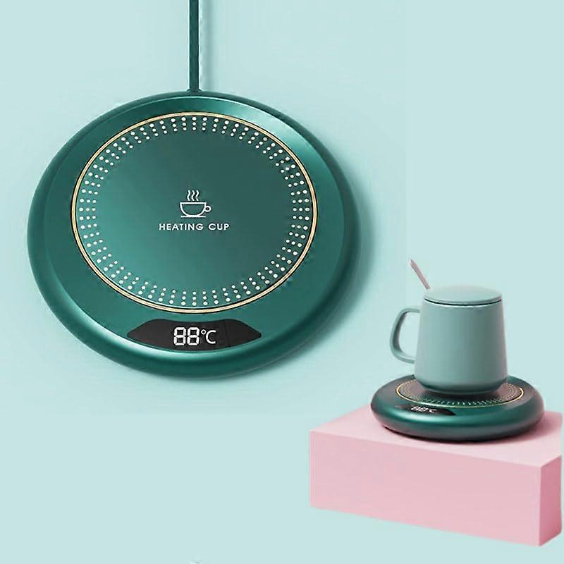 Coffee Mug Warmer with 3 Temperature Settings, Auto ShutOff, USB Powered Digital Display  Green