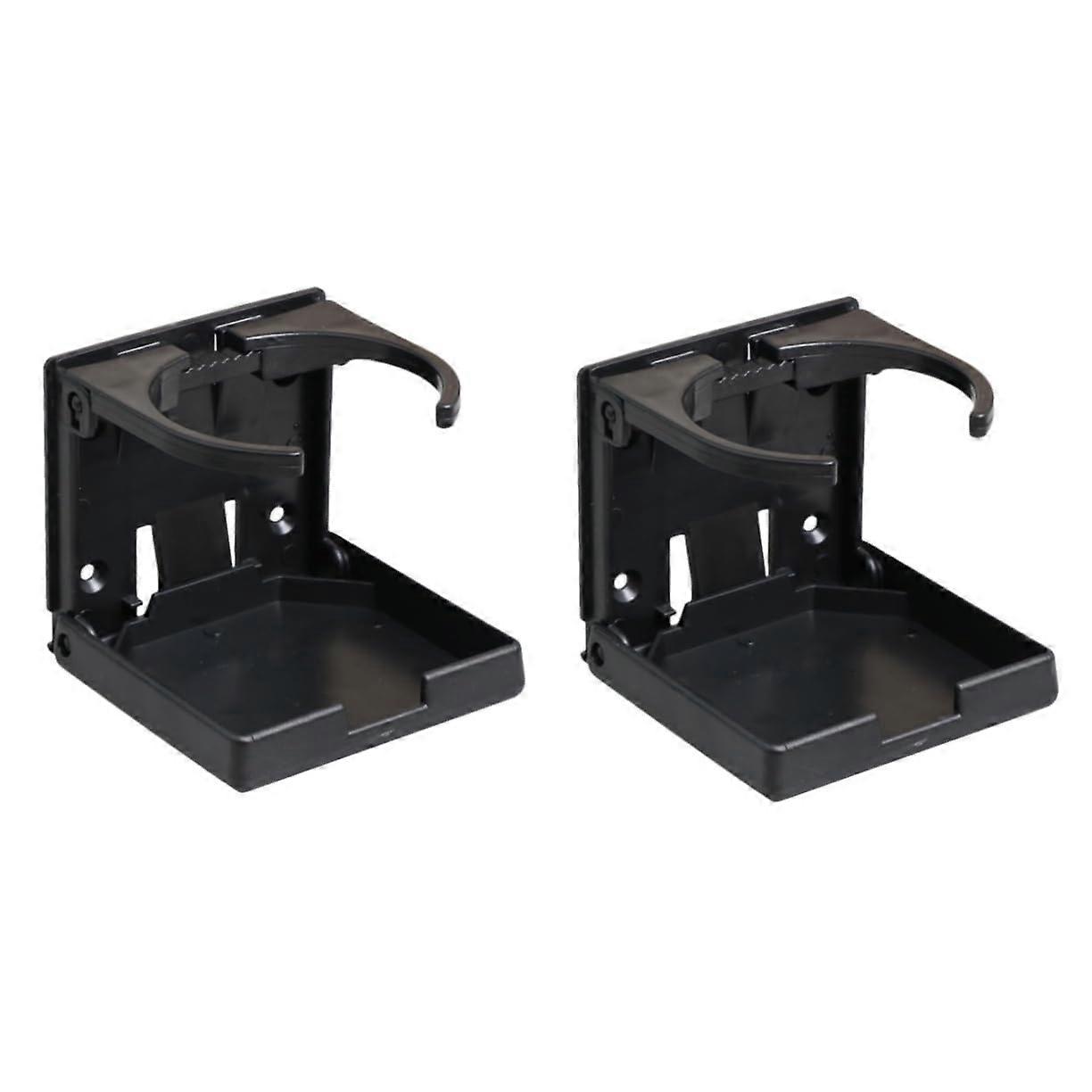 2pcs Universal Foldable Car Cup Holder with Adjustable Grip for Vehicle Vent Drink Storage