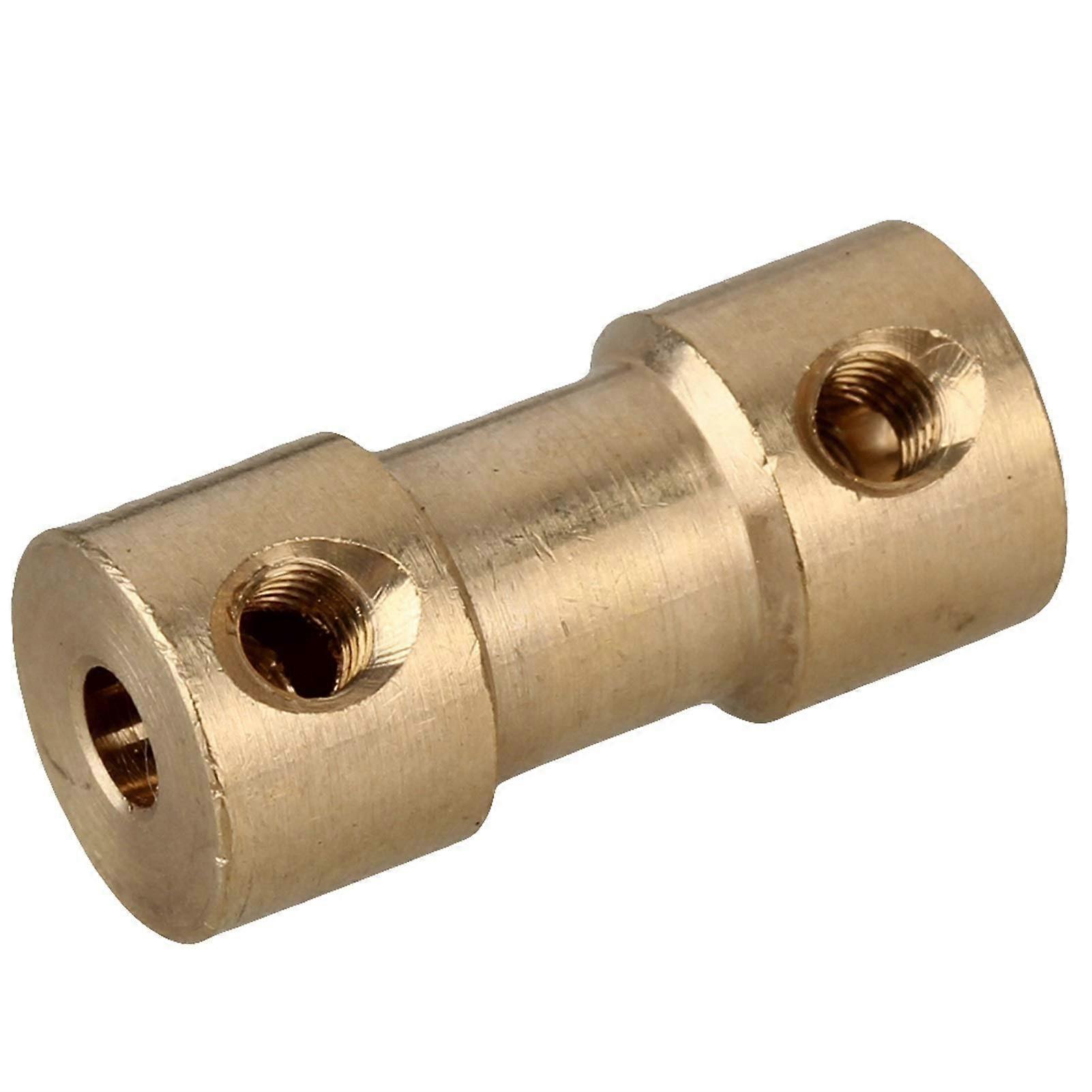 Brass Flexible Motor Shaft Coupler 2mm to 5mm for Precise Alignment, Durable 20mm Connector